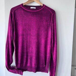 Versace Magenta Crewneck Sweater